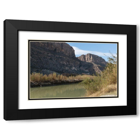 The Rio Grande River in Big Bend National Park, TX Black Modern Wood Framed Art Print with Double Matting by Highmith, Carol