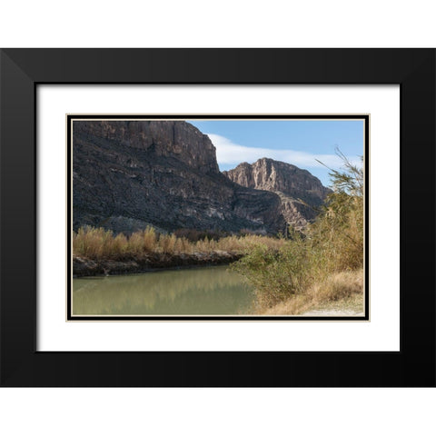The Rio Grande River in Big Bend National Park, TX Black Modern Wood Framed Art Print with Double Matting by Highmith, Carol