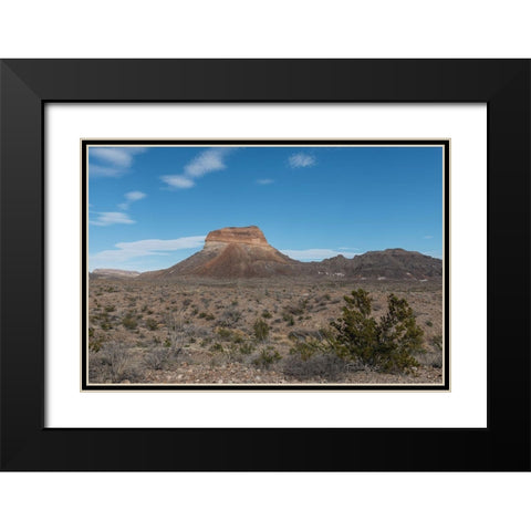 Scenery in Big Bend National Park, TX Black Modern Wood Framed Art Print with Double Matting by Highmith, Carol