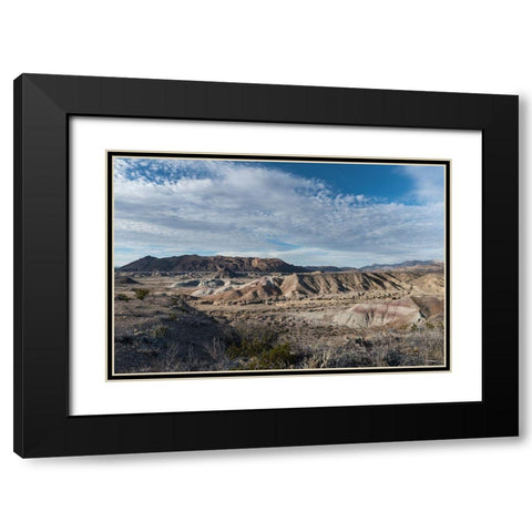 Scenery in Big Bend National Park, TX Black Modern Wood Framed Art Print with Double Matting by Highmith, Carol
