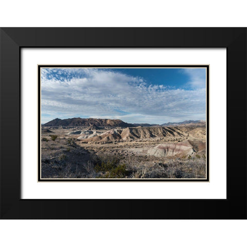 Scenery in Big Bend National Park, TX Black Modern Wood Framed Art Print with Double Matting by Highmith, Carol