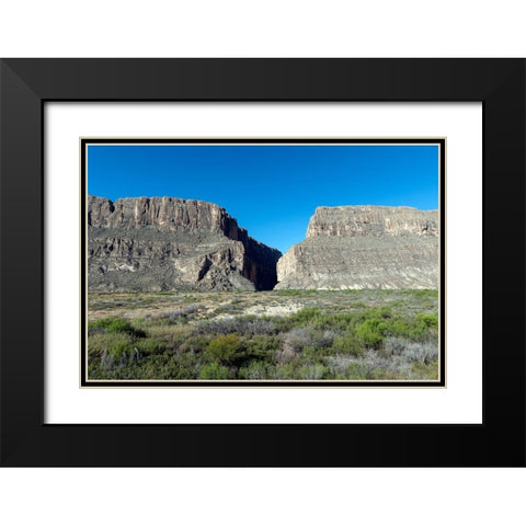 Scene from Big Bend National Park in Brewster County, TX Black Modern Wood Framed Art Print with Double Matting by Highmith, Carol