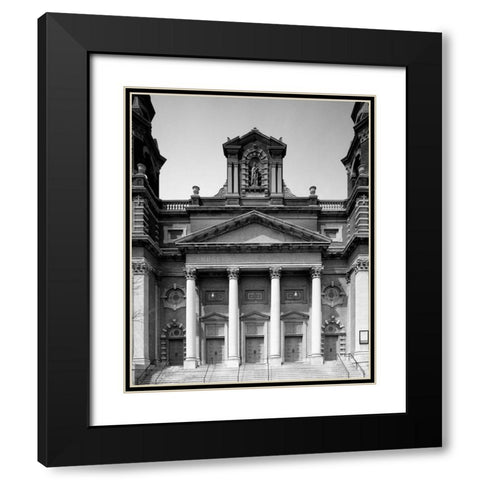 Holy Trinity Catholic Church Chicago Illinois Black Modern Wood Framed Art Print with Double Matting by Highsmith, Carol