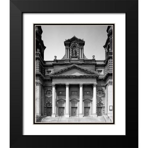Holy Trinity Catholic Church Chicago Illinois Black Modern Wood Framed Art Print with Double Matting by Highsmith, Carol