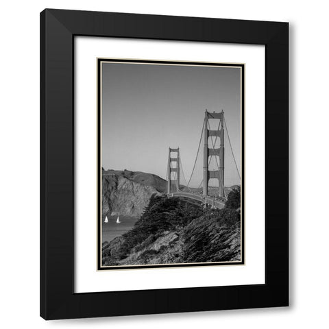 Golden Gate Bridge San Francisco California Black Modern Wood Framed Art Print with Double Matting by Highsmith, Carol