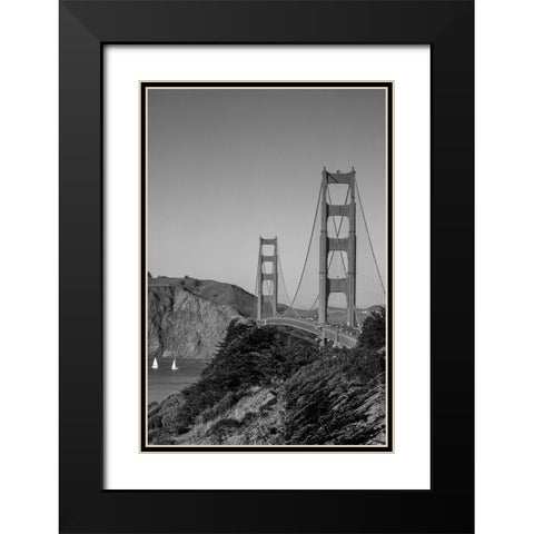 Golden Gate Bridge San Francisco California Black Modern Wood Framed Art Print with Double Matting by Highsmith, Carol