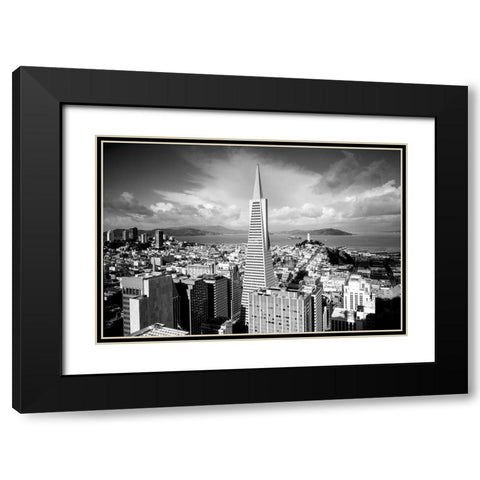Transamerica Tower San Francisco California Black Modern Wood Framed Art Print with Double Matting by Highsmith, Carol