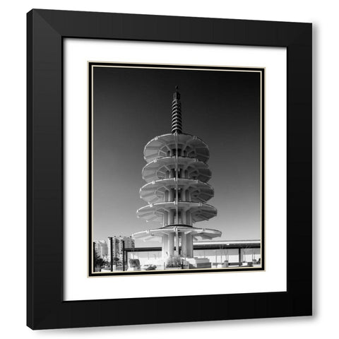 Japantown Peace Pagoda San Francisco California Black Modern Wood Framed Art Print with Double Matting by Highsmith, Carol