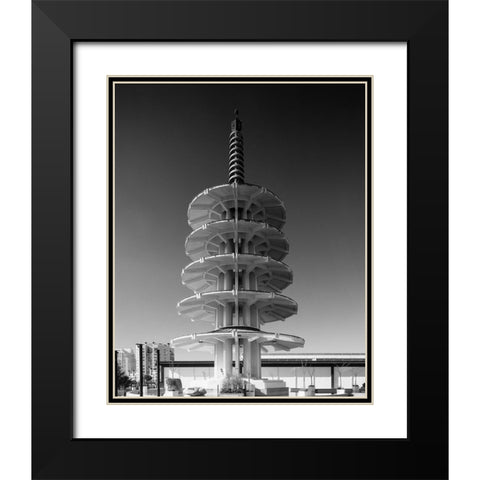 Japantown Peace Pagoda San Francisco California Black Modern Wood Framed Art Print with Double Matting by Highsmith, Carol