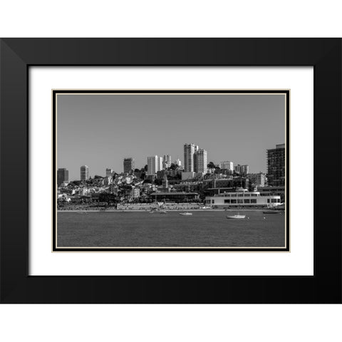 View of Ghiradelli Square in San Francisco California Black Modern Wood Framed Art Print with Double Matting by Highsmith, Carol