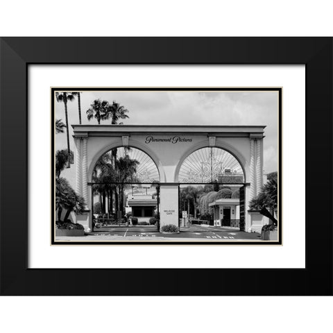 Paramount Pictures entrance gate Hollywood Los Angeles California Black Modern Wood Framed Art Print with Double Matting by Highsmith, Carol