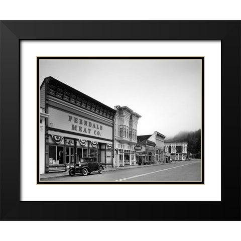 Ferndale California Black Modern Wood Framed Art Print with Double Matting by Highsmith, Carol