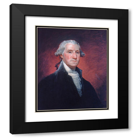 George Washington Black Modern Wood Framed Art Print with Double Matting by Stuart, Gilbert