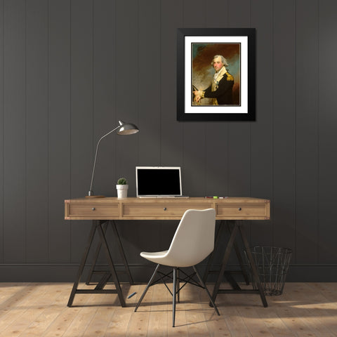 Matthew Clarkson 1794 Black Modern Wood Framed Art Print with Double Matting by Stuart, Gilbert