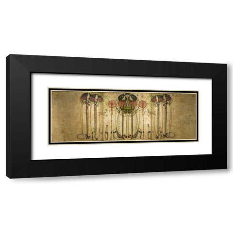 The Wassail Black Modern Wood Framed Art Print with Double Matting by Mackintosh, Charles Rennie
