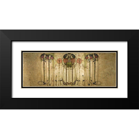 The Wassail Black Modern Wood Framed Art Print with Double Matting by Mackintosh, Charles Rennie