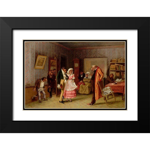 The Runaway Match Black Modern Wood Framed Art Print with Double Matting by Beard, William Holbrook