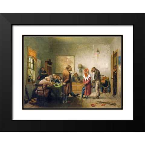 Divorce Black Modern Wood Framed Art Print with Double Matting by Beard, William Holbrook