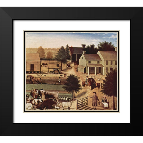 Das Anwesen von David Twining Black Modern Wood Framed Art Print with Double Matting by Hicks, Edward