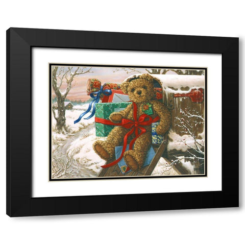 Special Delivery Black Modern Wood Framed Art Print with Double Matting by Kruskamp, Janet