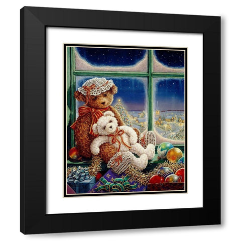 Molly And Sugar Bear Black Modern Wood Framed Art Print with Double Matting by Kruskamp, Janet