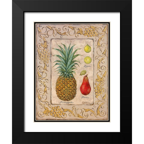 Tropical Fruit II Black Modern Wood Framed Art Print with Double Matting by Kruskamp, Janet