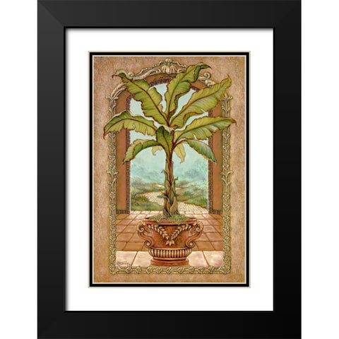 Classical Banana Tree Black Modern Wood Framed Art Print with Double Matting by Kruskamp, Janet