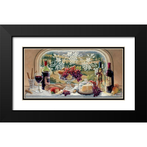 Harvest Celebration II Black Modern Wood Framed Art Print with Double Matting by Kruskamp, Janet