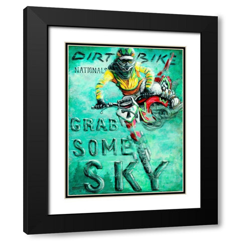 Grab Some Sky Black Modern Wood Framed Art Print with Double Matting by Kruskamp, Janet
