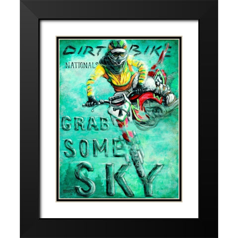 Grab Some Sky Black Modern Wood Framed Art Print with Double Matting by Kruskamp, Janet