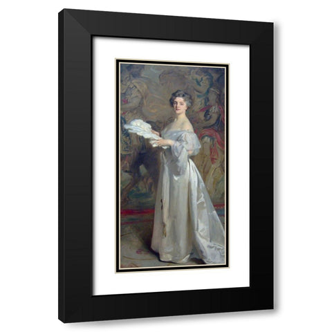 Ada Rehan Black Modern Wood Framed Art Print with Double Matting by Sargent, John Singer