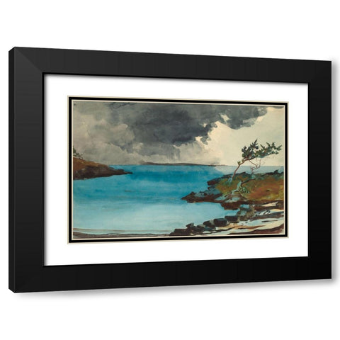 The Coming Storm Black Modern Wood Framed Art Print with Double Matting by Homer, Winslow