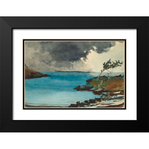 The Coming Storm Black Modern Wood Framed Art Print with Double Matting by Homer, Winslow