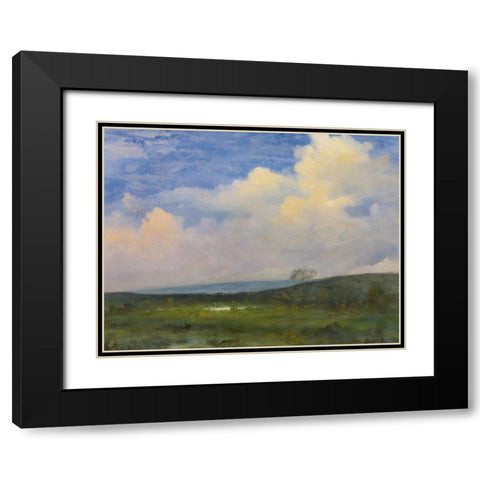Clouds Over California Black Modern Wood Framed Art Print with Double Matting by Bierstadt, Albert