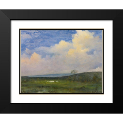 Clouds Over California Black Modern Wood Framed Art Print with Double Matting by Bierstadt, Albert