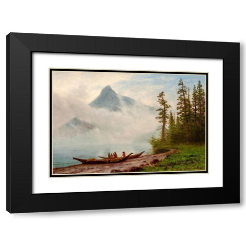 Alaska Black Modern Wood Framed Art Print with Double Matting by Bierstadt, Albert