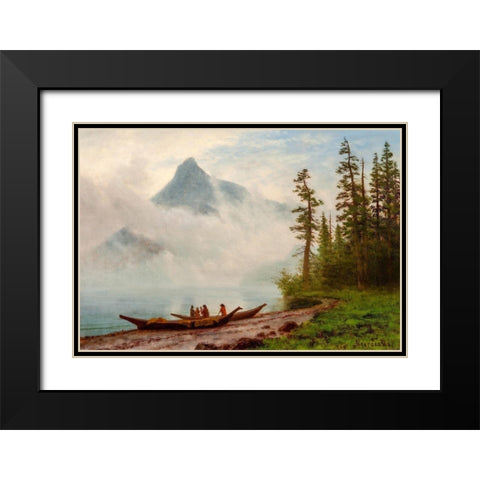 Alaska Black Modern Wood Framed Art Print with Double Matting by Bierstadt, Albert
