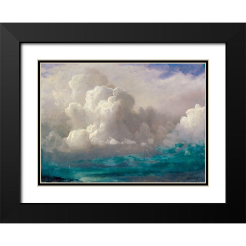 Storm Clouds Black Modern Wood Framed Art Print with Double Matting by Bierstadt, Albert