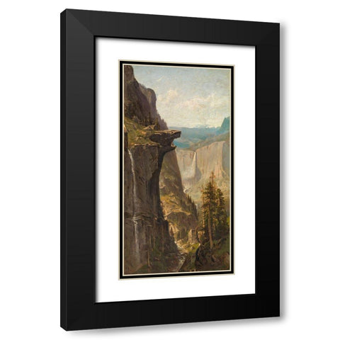 Yosemite Falls, from Glacier Point Black Modern Wood Framed Art Print with Double Matting by Keith, William