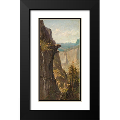 Yosemite Falls, from Glacier Point Black Modern Wood Framed Art Print with Double Matting by Keith, William