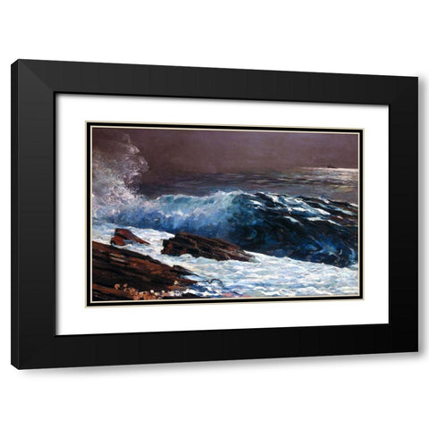 Sunlight on the Coast Black Modern Wood Framed Art Print with Double Matting by Homer, Winslow