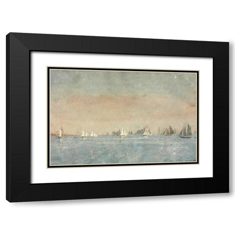 Gloucester Harbor, Fishing Fleet Black Modern Wood Framed Art Print with Double Matting by Homer, Winslow