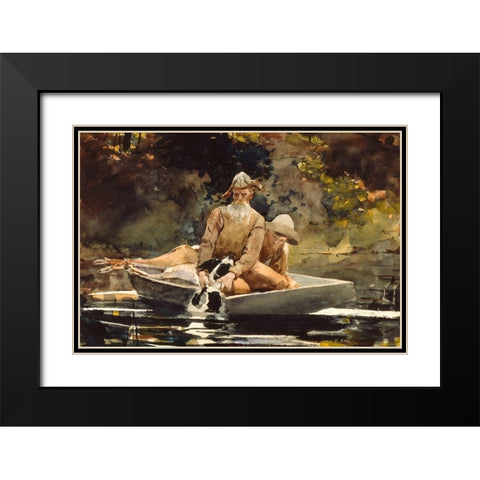 After the Hunt Black Modern Wood Framed Art Print with Double Matting by Homer, Winslow