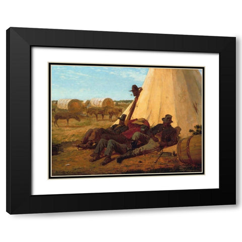 The Bright Side Black Modern Wood Framed Art Print with Double Matting by Homer, Winslow