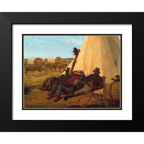 The Bright Side Black Modern Wood Framed Art Print with Double Matting by Homer, Winslow