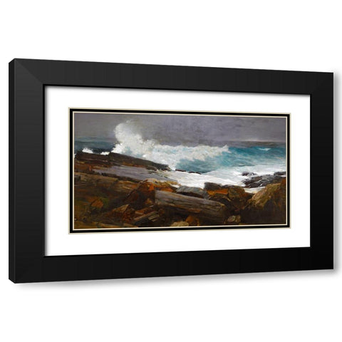 Weatherbeaten Black Modern Wood Framed Art Print with Double Matting by Homer, Winslow