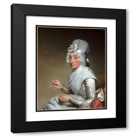 Catherine Brass Yates Black Modern Wood Framed Art Print with Double Matting by Stuart, Gilbert