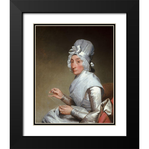 Catherine Brass Yates Black Modern Wood Framed Art Print with Double Matting by Stuart, Gilbert