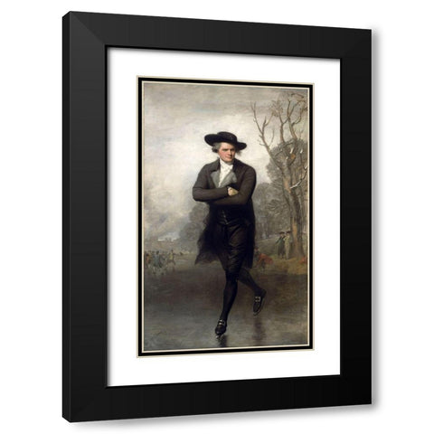 The Skater Black Modern Wood Framed Art Print with Double Matting by Stuart, Gilbert