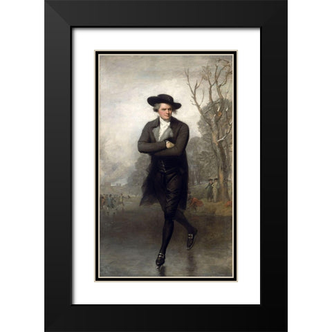 The Skater Black Modern Wood Framed Art Print with Double Matting by Stuart, Gilbert